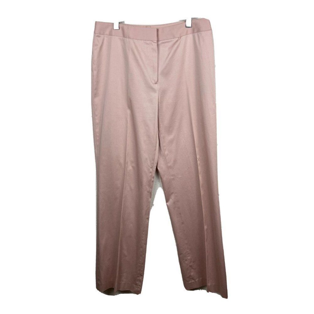 Lafayette 148 Pants 10 Womens Light Pink Cotton Straight Leg Chino Career